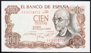 Espagne, 100 Pesetas 1970