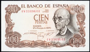 Spanien, 100 Peseten 1970