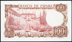 Španělsko, 100 peset 1970