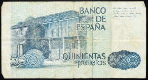 Španělsko, 500 peset 1979