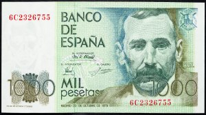 Espagne, 1000 Pesetas 1979