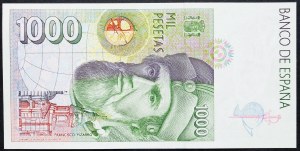 Španělsko, 1000 peset 1992