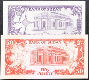 Sudan, 25, 50 Piastres 1987