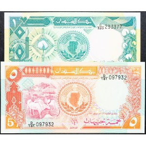 Sudan, 1, 5 Pounds 1987-1989