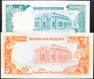 Sudan, 1, 5 Pounds 1987-1989