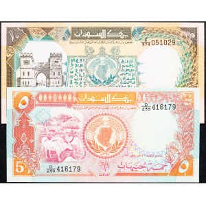 Sudan, 5, 10 Pounds 1987-1990