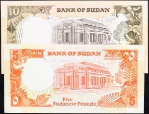 Sudan, 5, 10 Pounds 1987-1990