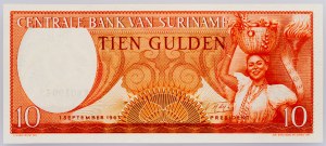 Surinam, 10 guldenů 1963