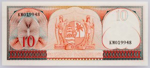 Surinam, 10 guldenů 1963