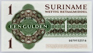 Surinam, 1 gulden 1986