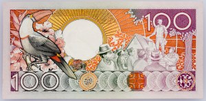 Surinam, 100 guldenů 1986