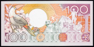 Surinam, 100 guldenov 1986