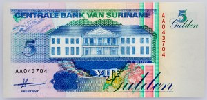 Surinam, 5 guldenov 1991