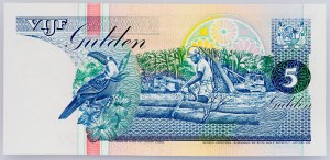 Surinam, 5 guldenů 1998