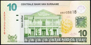 Surinam, 10 Dollars 2004