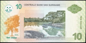 Surinam, 10 Dollars 2004