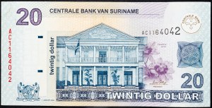 Suriname, 20 Dollars 2004