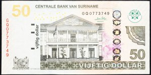 Surinam, 50 dolarů 2010