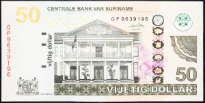Suriname, 50 dollari 2010