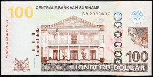 Surinam, 100 dolárov 2016