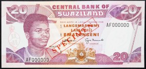 Swasiland, 20 Emalangeni 1997