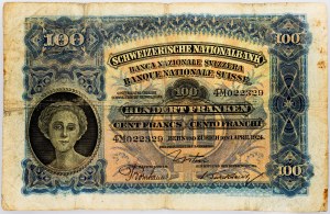 Švýcarsko, 100 franků 1951