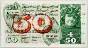 Švýcarsko, 50 franků 1964