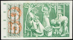 Švýcarsko, 50 franků 1972