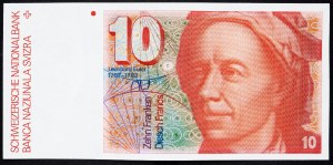 Švajčiarsko, 10 frankov 1986