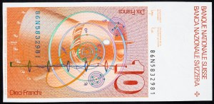 Švajčiarsko, 10 frankov 1986