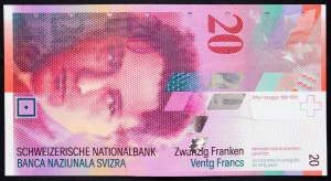 Švýcarsko, 20 franků 1994