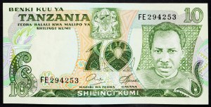 Tanzania, 10 scellini 1978