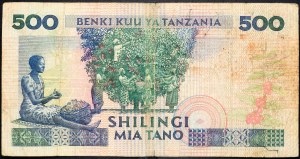 Tanzania, 500 Shilingi 1992