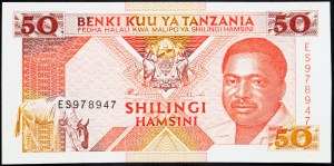Tanzánia, 50 Shilingi 1993