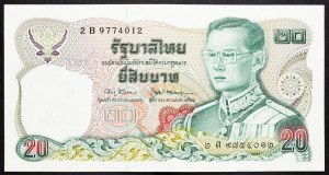 Tajlandia, 20 bahtów 1980