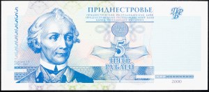 Transnistria, 5 Roubles 2000