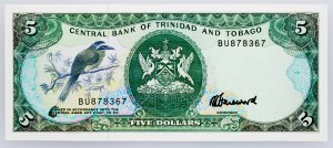 Trinidad and Tobago, 5 Dollars 1985