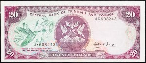 Trinidad and Tobago, 20 Dollars 1985