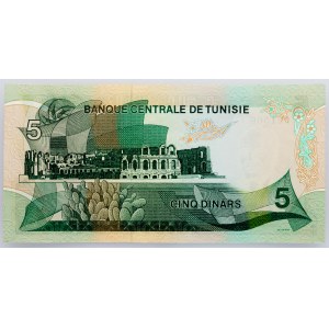 Tunisko, 5 dinárů 1972