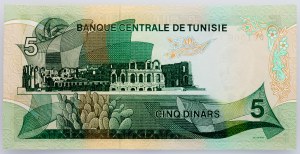 Tunisko, 5 dinárů 1972