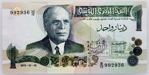 Tunezja, 1 dinar 1973