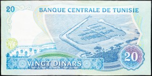 Tunisia, 20 Dinars 1983