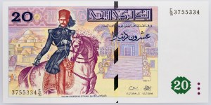 Tunesien, 20 Dinar 1992