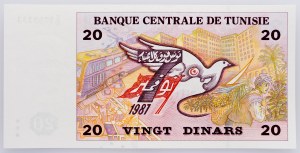 Tunisie, 20 dinars 1992