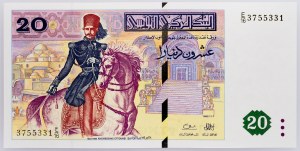 Tunisie, 20 dinars 1992