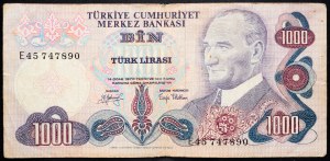 Turcja, 1000 Lirasi 1979-1980