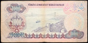 Turecko, 1000 lir 1979-1980