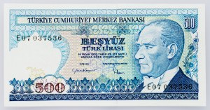 Turecko, 500 lir 1984