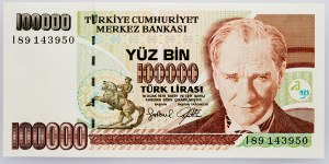 Turcja, 100000 lirów 1996-1998