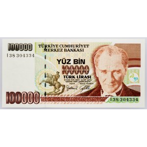 Turchia, 100000 lire 1996-1998